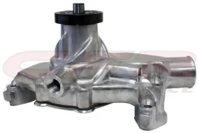 1955-78 CHEVY SMALL BLOCK ALUMINUM HIGH VOLUME SHORT WATER PUMP - POLISHED