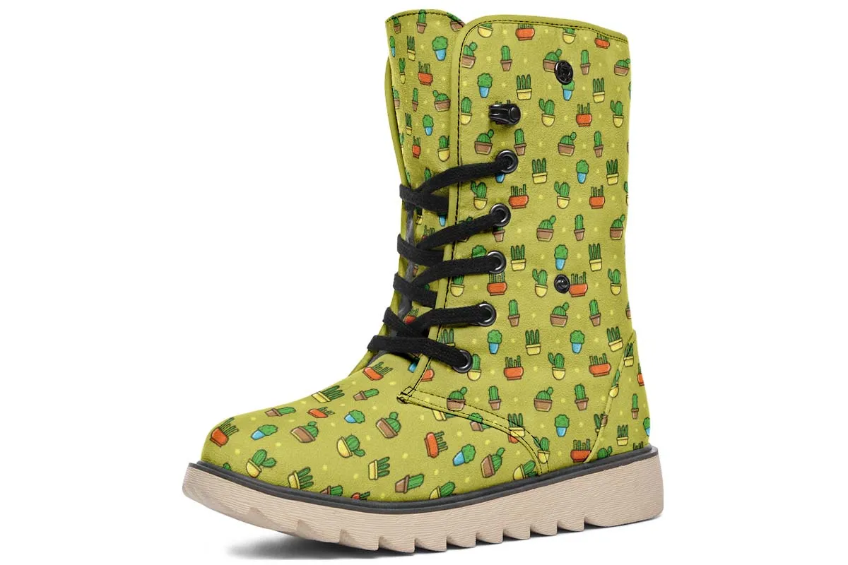 8 Bit Potted Plants Polar Vibe Boots