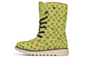 8 Bit Potted Plants Polar Vibe Boots