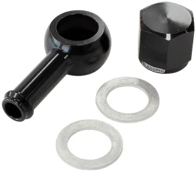 90° Fuel Pump Banjo Kit - Black AF49-1020BLK