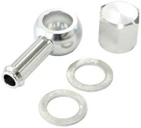 90° Fuel Pump Banjo Kit - Silver AF49-1020S