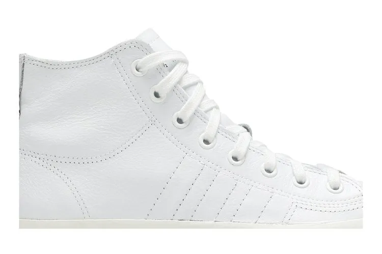 Adidas Nizza RF High Recon Leather 'Triple White' Sneakers, white