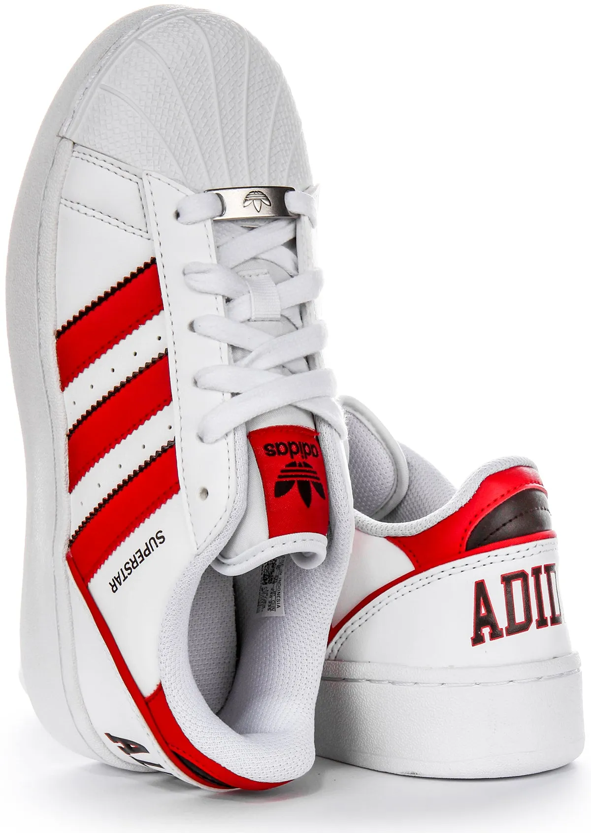 Adidas Superstar XLG In White Red For Youth