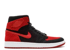 AIR JORDAN 1 RETRO HIGH OG FLYKNIT 'BRED' sneakers, black