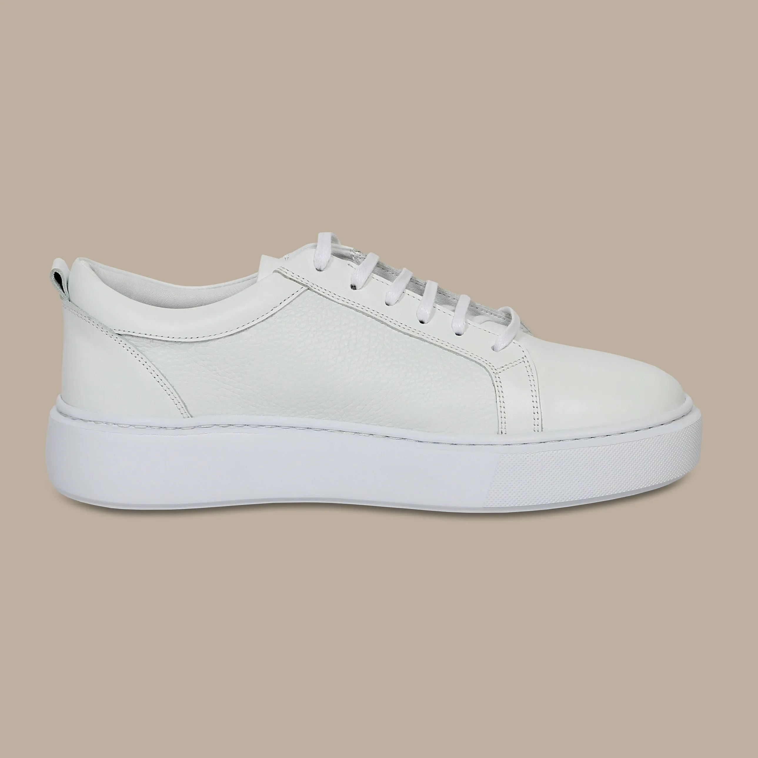 Alexander Structure White Sneakers: Pure Simplicity