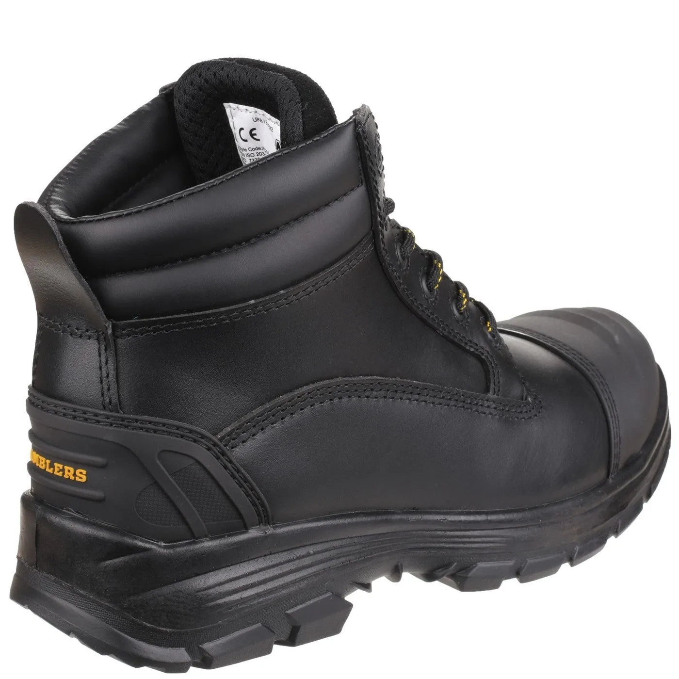 Amblers Safety AS201 QUANTOK S3 PU/RUBBER SAFETY BOOT S3 Black