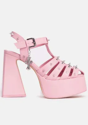 Angel Mist [Pink] | PLATFORM HEELS**