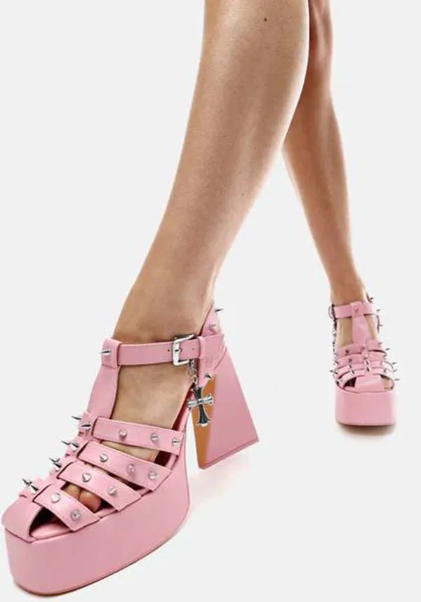 Angel Mist [Pink] | PLATFORM HEELS**