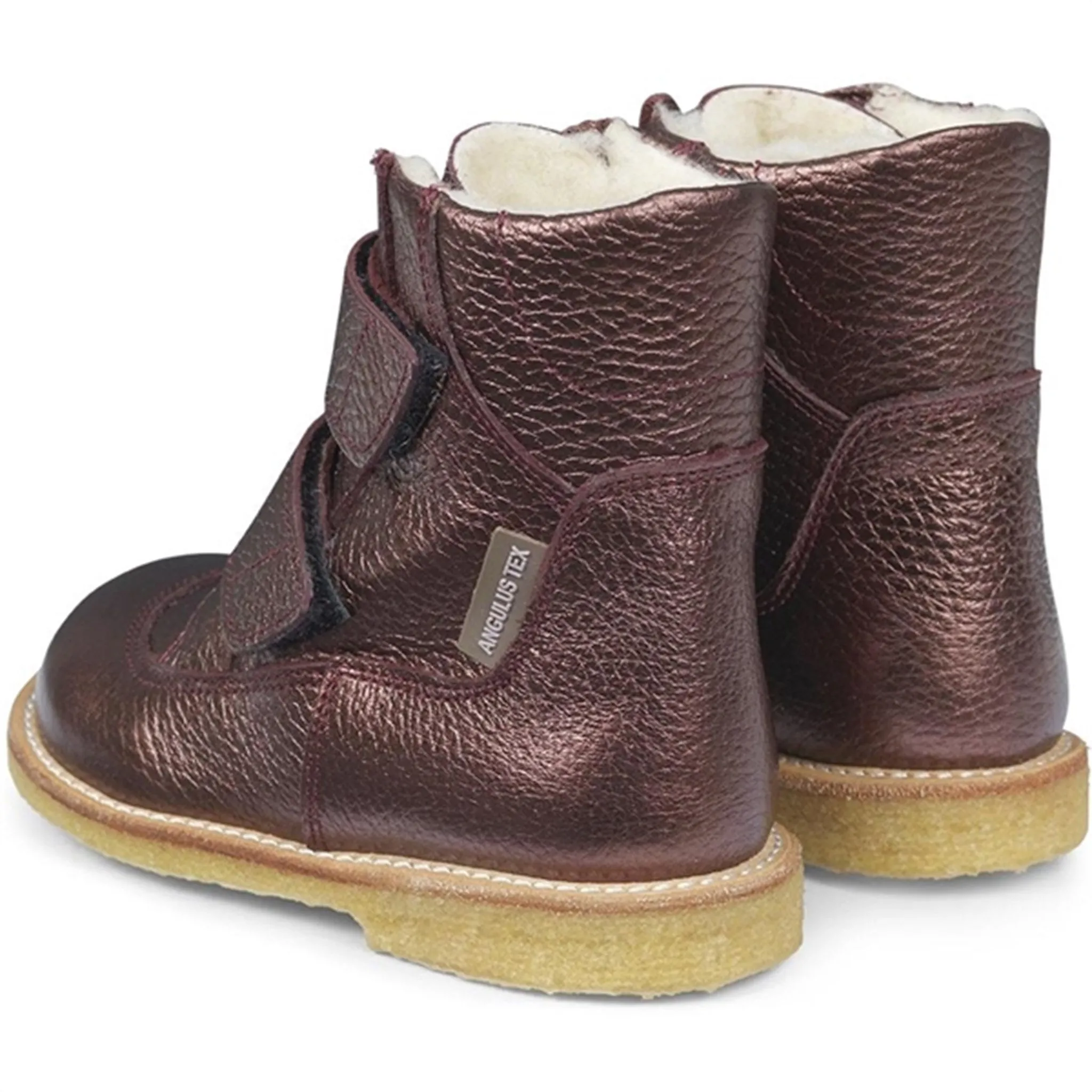 Angulus Tex-Boots With Velcro Bordeaux Shine