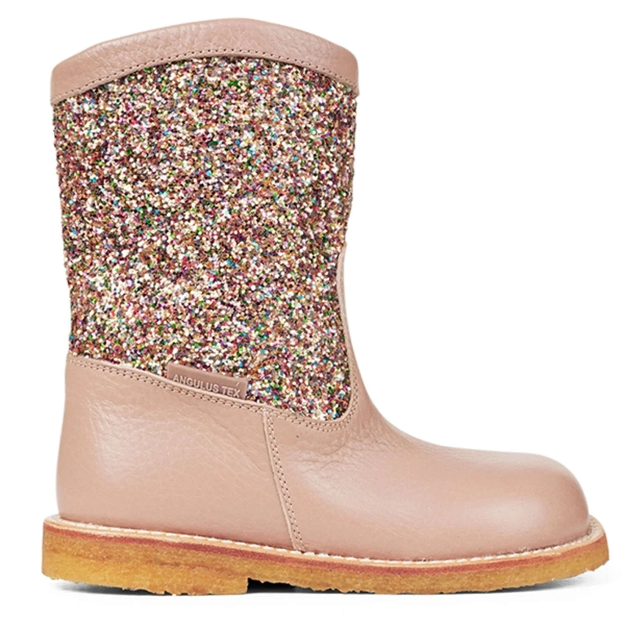 Angulus Tex Boots With Zipper Make Up/Multi Glitter