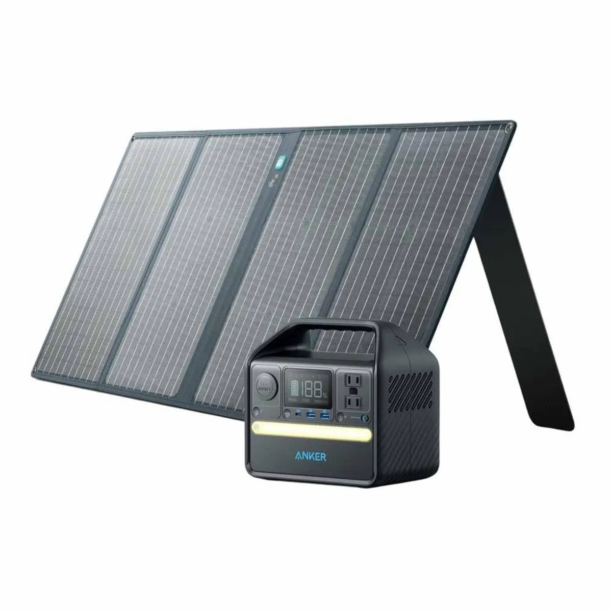 Anker Solar Generator 521 - PowerHouse 256Wh with 100W Solar Panel