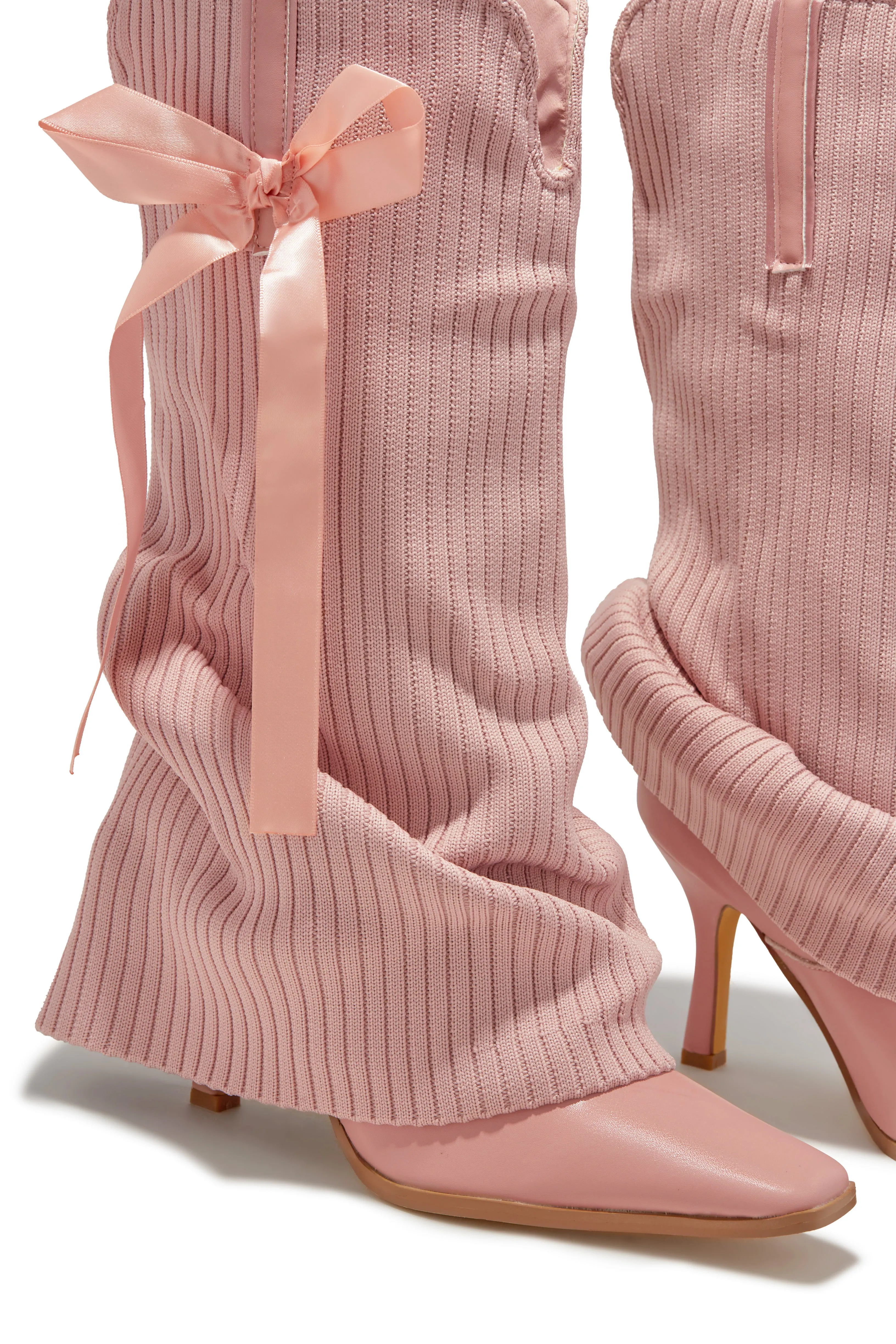 Annalee Below The Knee Slouch Boots - Pink