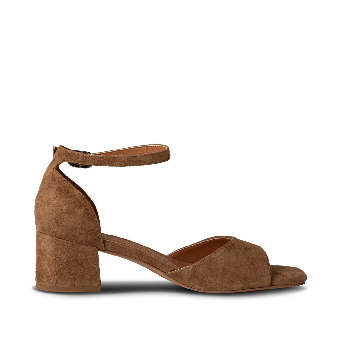 Anni sandal ruskind - Caramel