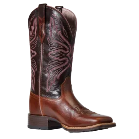 Ariat Ladies Edgewood Dark Luggage Square Toe Boots 10040350