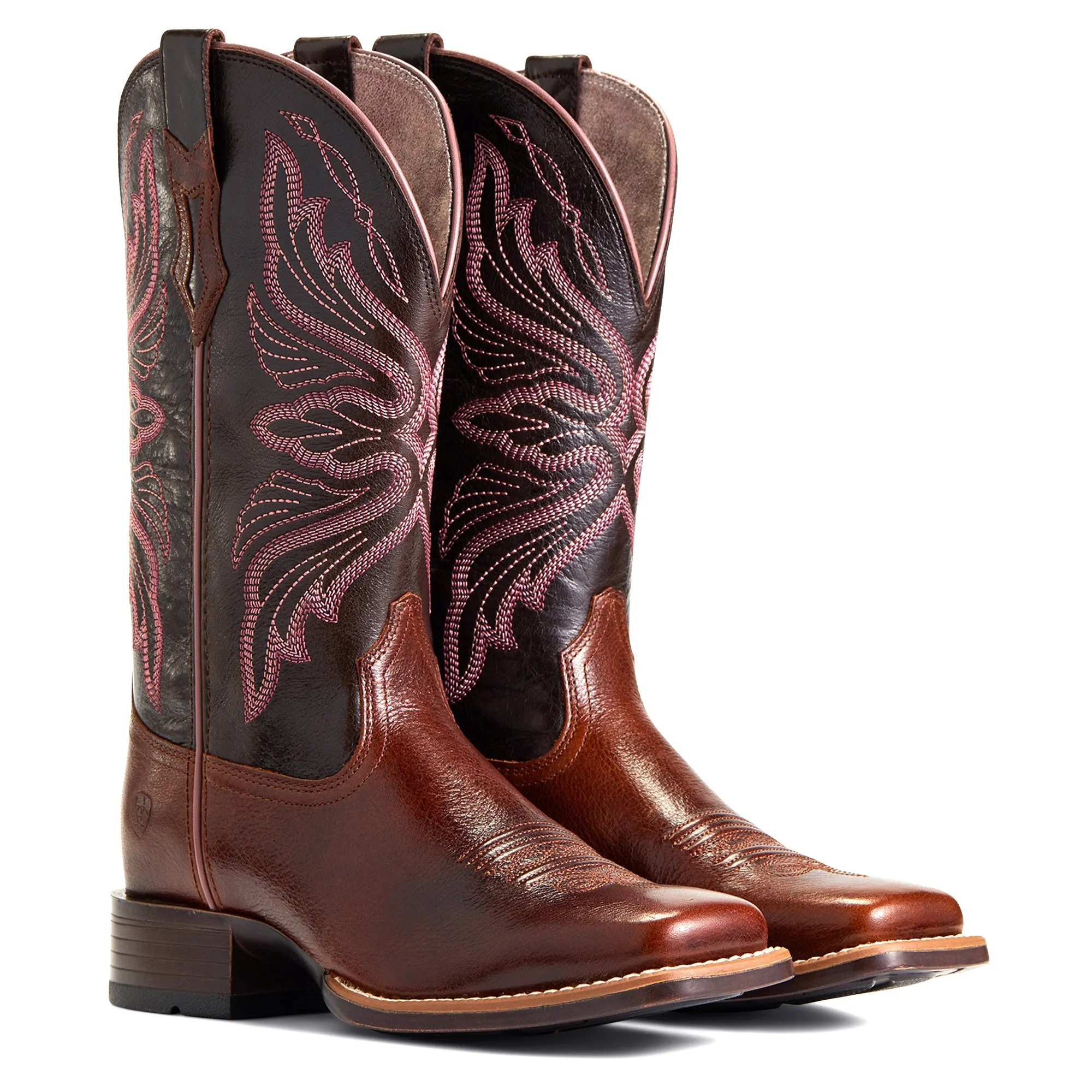 Ariat Ladies Edgewood Dark Luggage Square Toe Boots 10040350