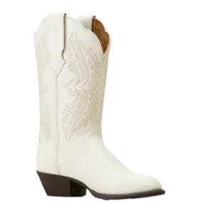 Ariat Ladies Heritage R StretchFit Distressed Ivory Western Boots 10046898