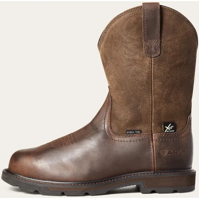 Ariat Men's Groundbreaker ST Metguard Western Work Boot - Brown - 10036107