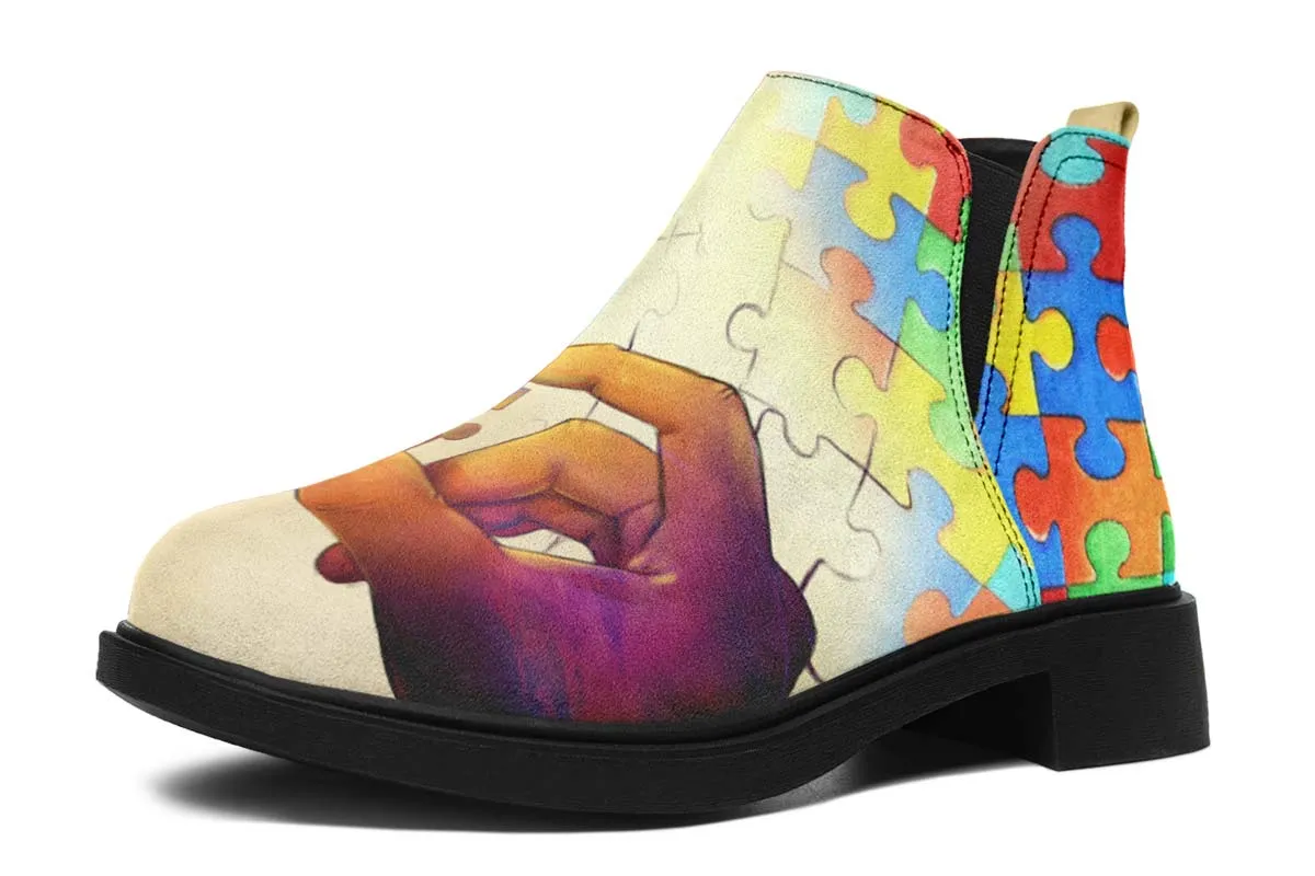 Artistic Autism Awareness Neat Vibe Boots