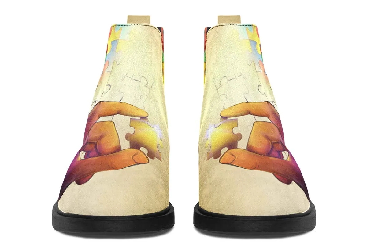 Artistic Autism Awareness Neat Vibe Boots