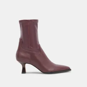 ARYA WIDE CALF BOOTS WINE LEATHER