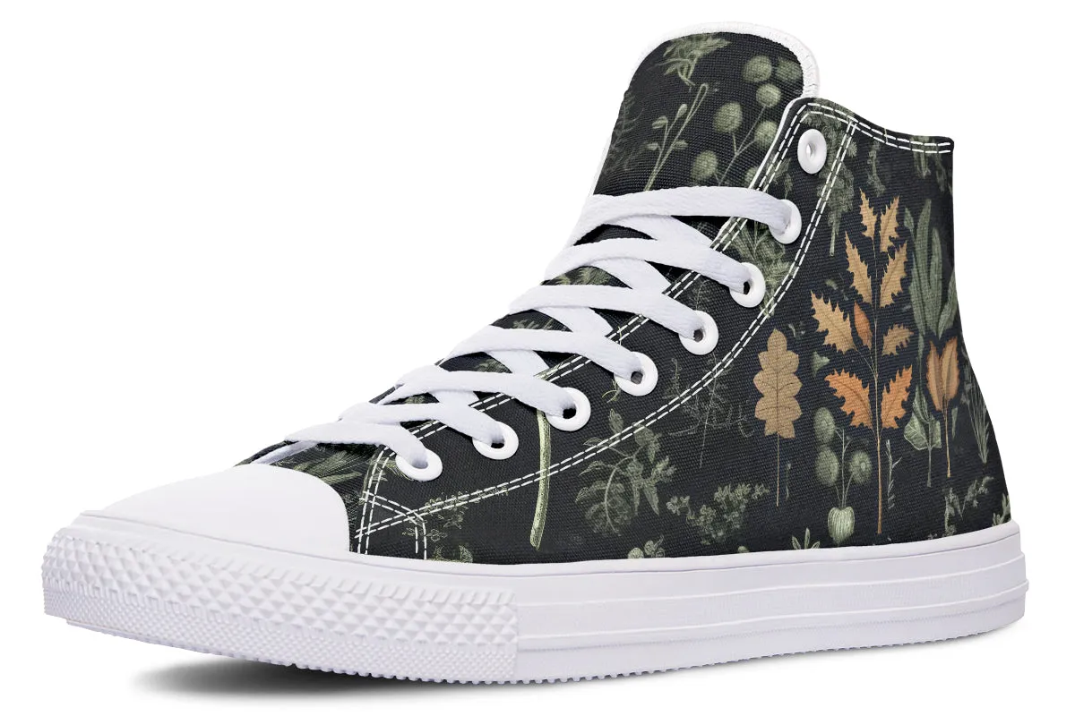 Autumn Memoir High Tops - Classic Premium Canvas Shoes with Comfortable and Durable Soles