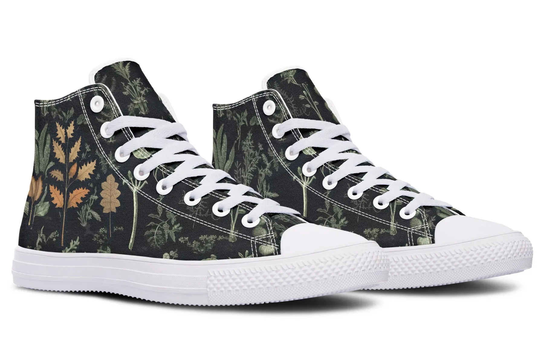 Autumn Memoir High Tops - Classic Premium Canvas Shoes with Comfortable and Durable Soles