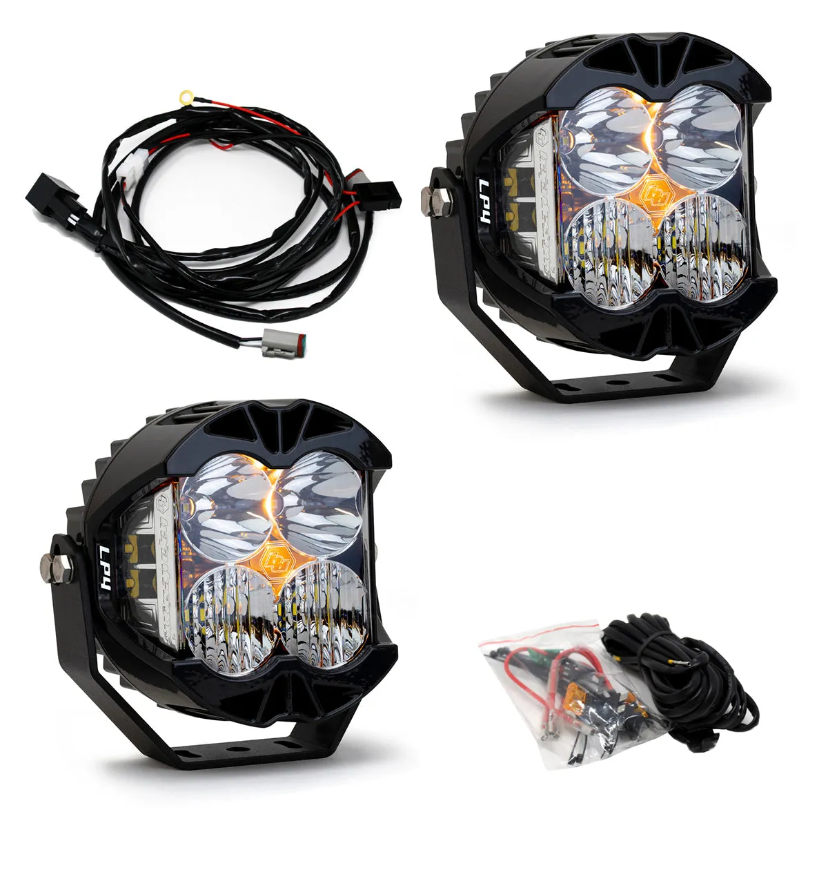 Baja Designs 297803 LP4 Pro LED Driving/Combo Clear Lens Pair Baja Designs