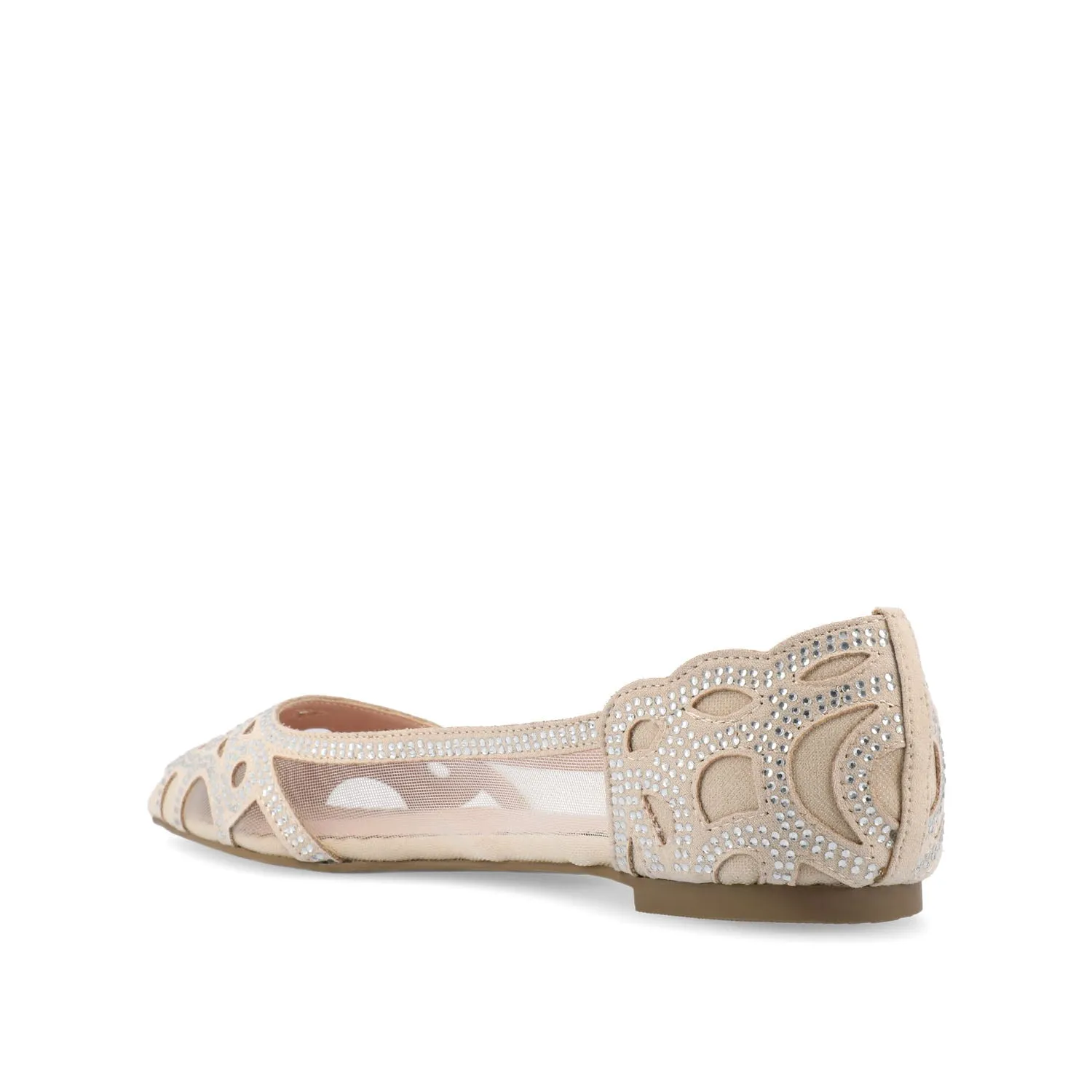 BATAVIA BALLET FLATS IN FAUX SUEDE & MESH