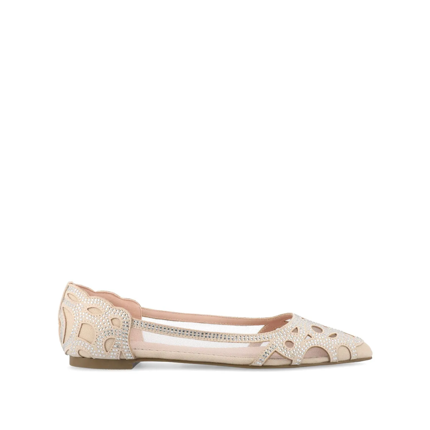 BATAVIA BALLET FLATS IN FAUX SUEDE & MESH