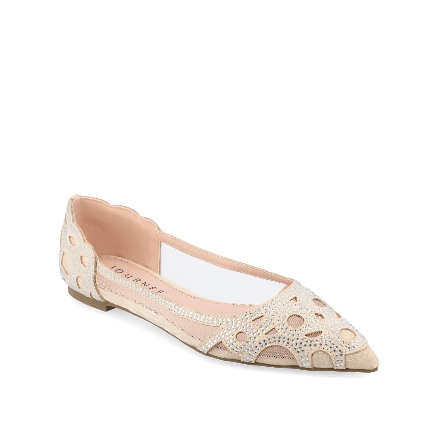 BATAVIA BALLET FLATS IN FAUX SUEDE & MESH