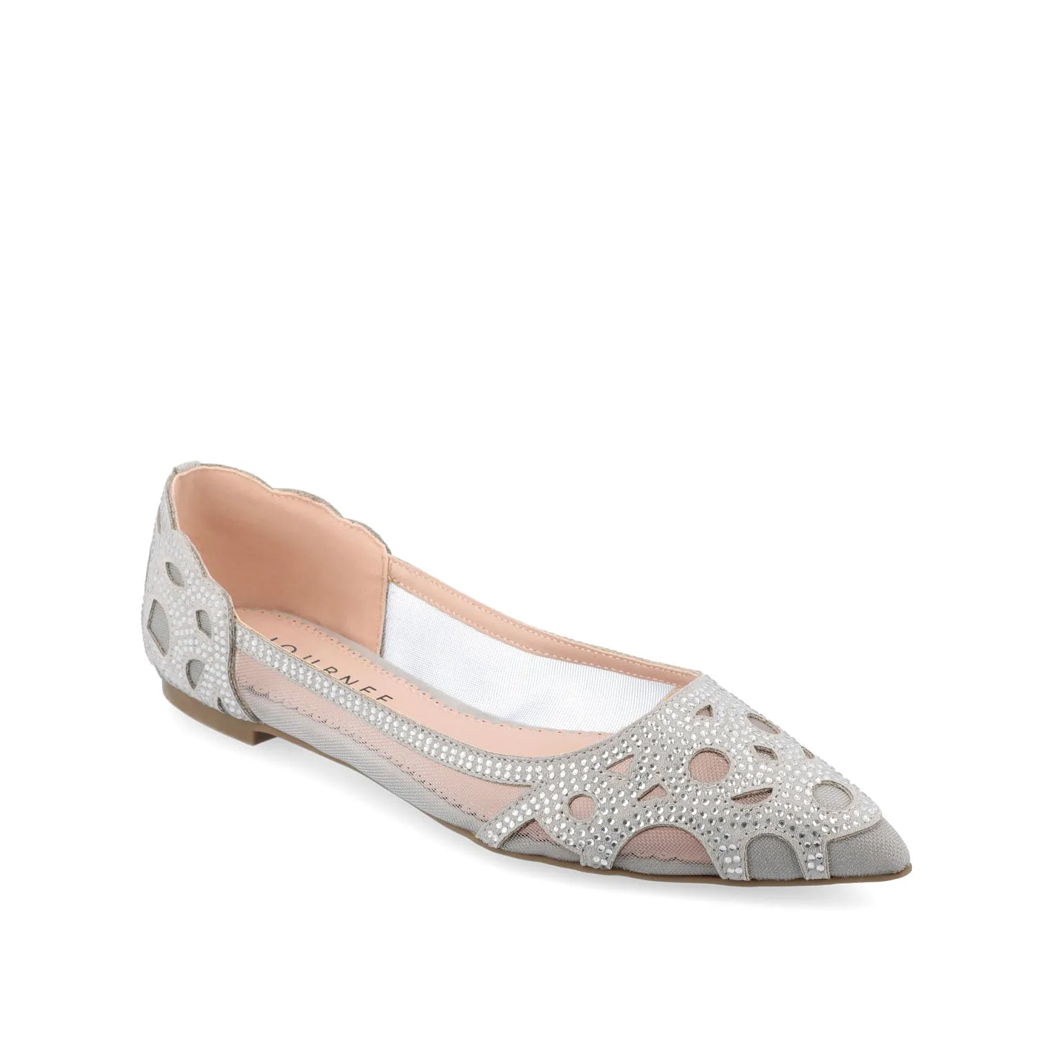 BATAVIA BALLET FLATS IN FAUX SUEDE & MESH