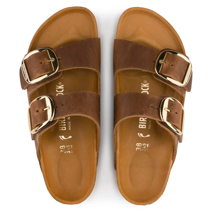 Birkenstock Women's Arizona Big Buckle Oiled Leather (Cognac)