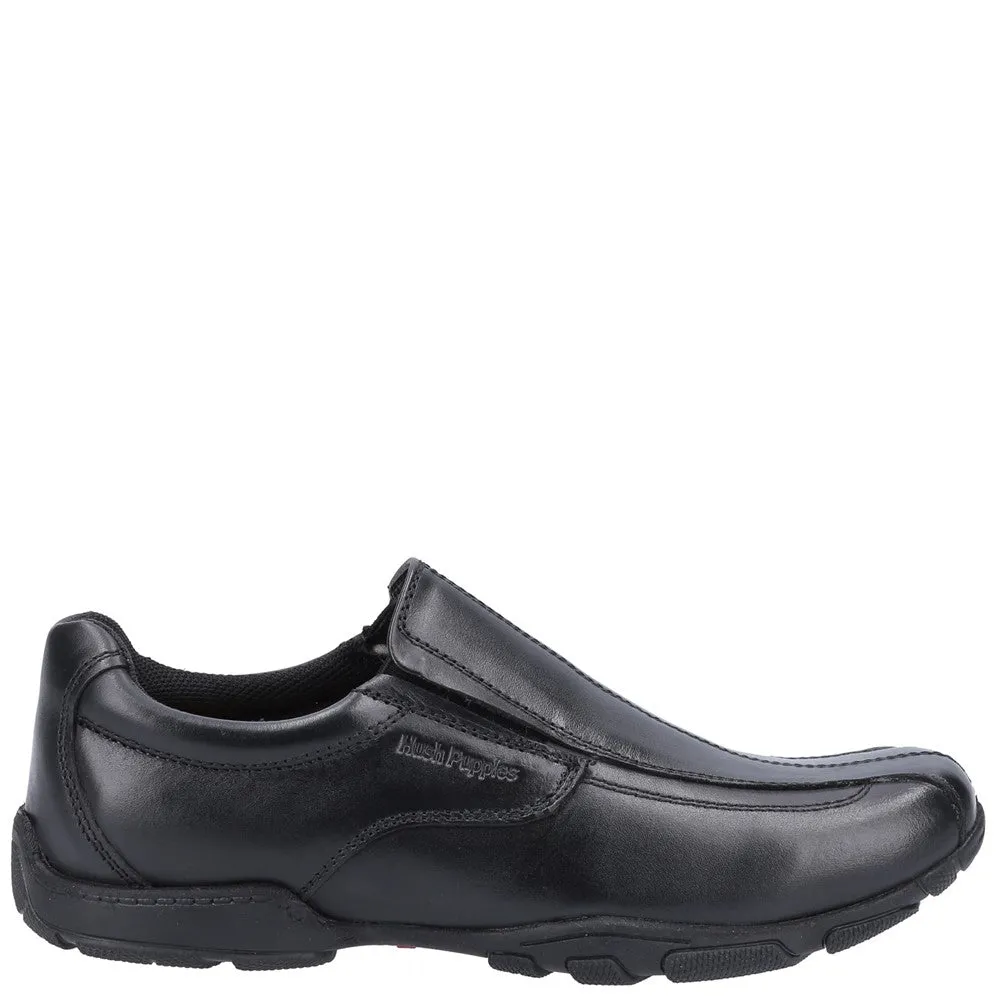 Black  Elijah Senior School Shoes