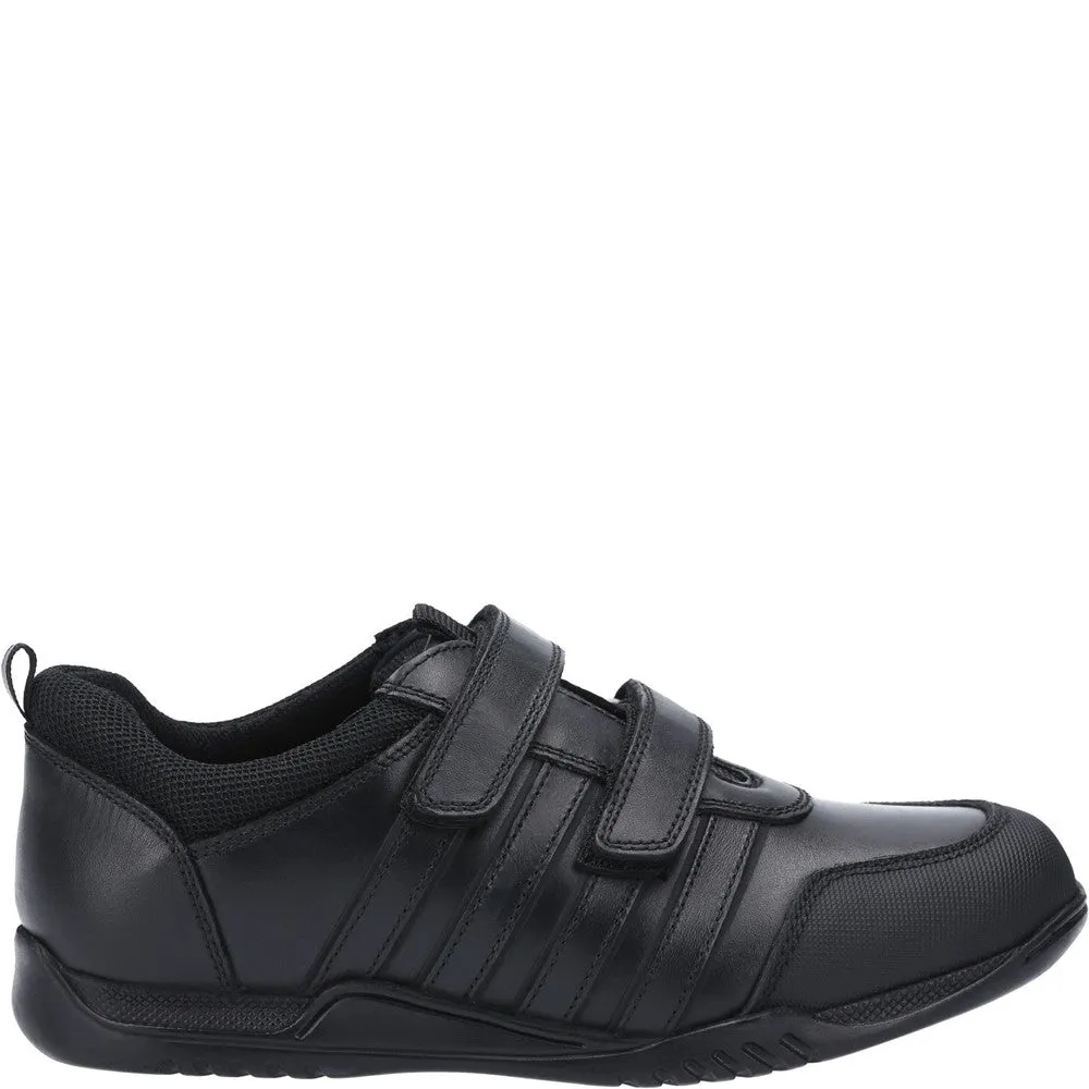 Black Josh Senior School Shoes