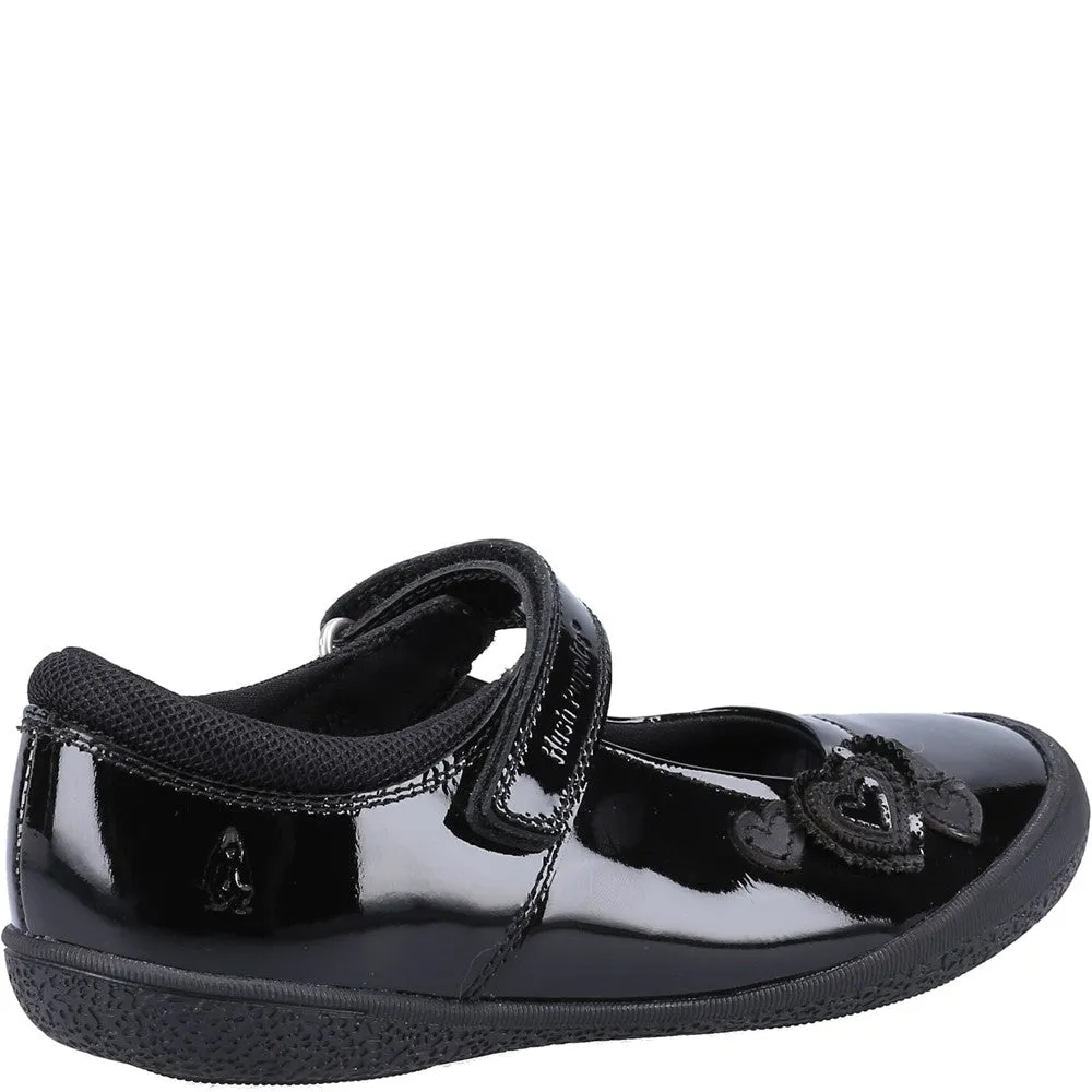 Black Rosanna Junior Patent School Shoes