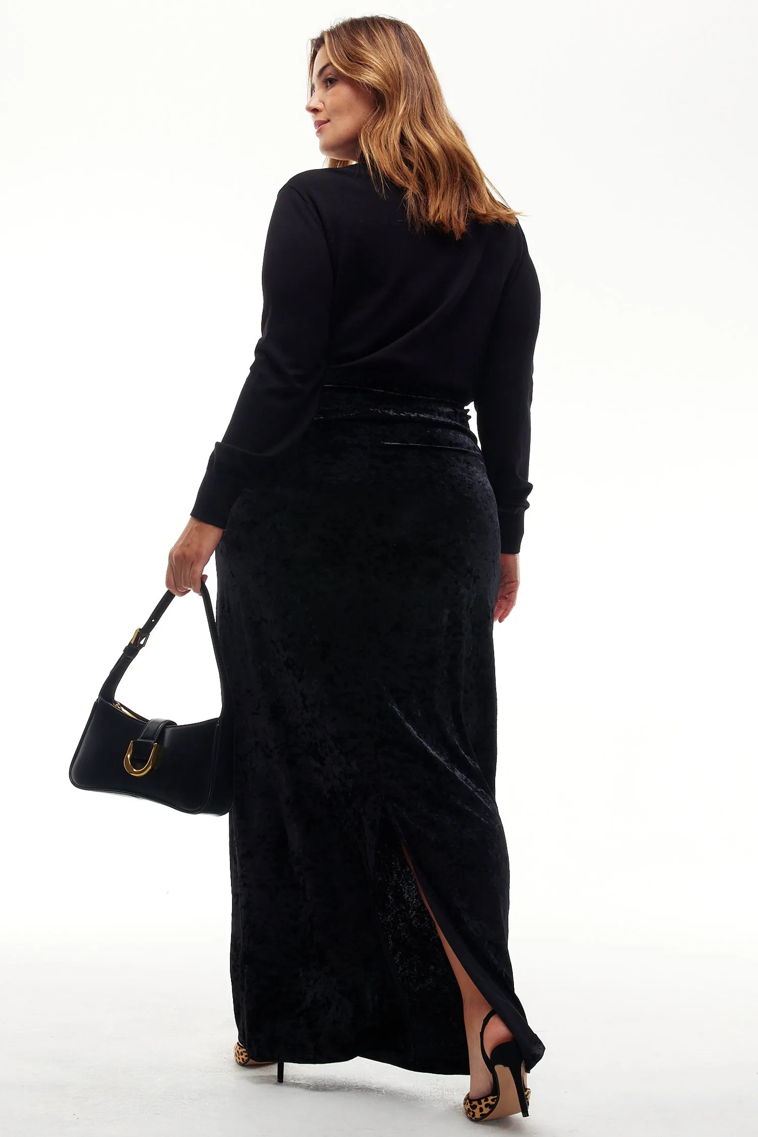 Black Velvet Maxi Dress