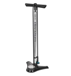 Blackburn Floor Pump - Core 3 - Polished Steel Barrel - Largeplatform With Guage - Silver