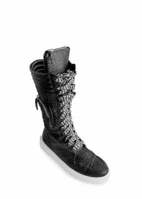 BLAINE BLACK SNEAKER BOOTS