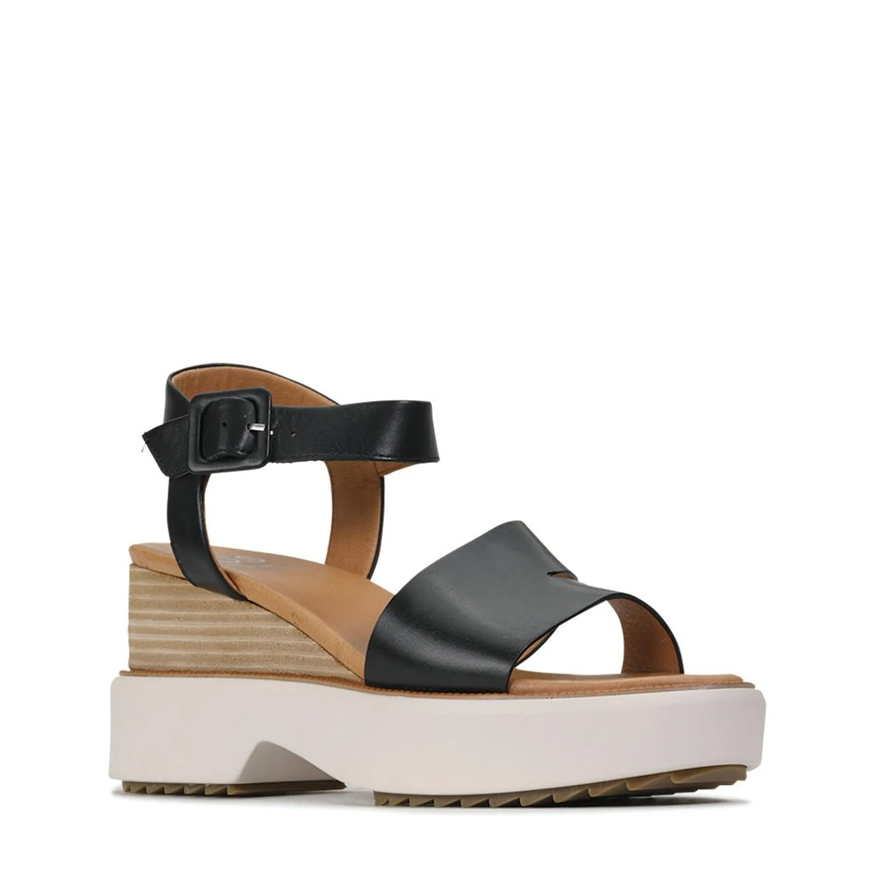 BROOKE LEATHER WEDGE SANDAL