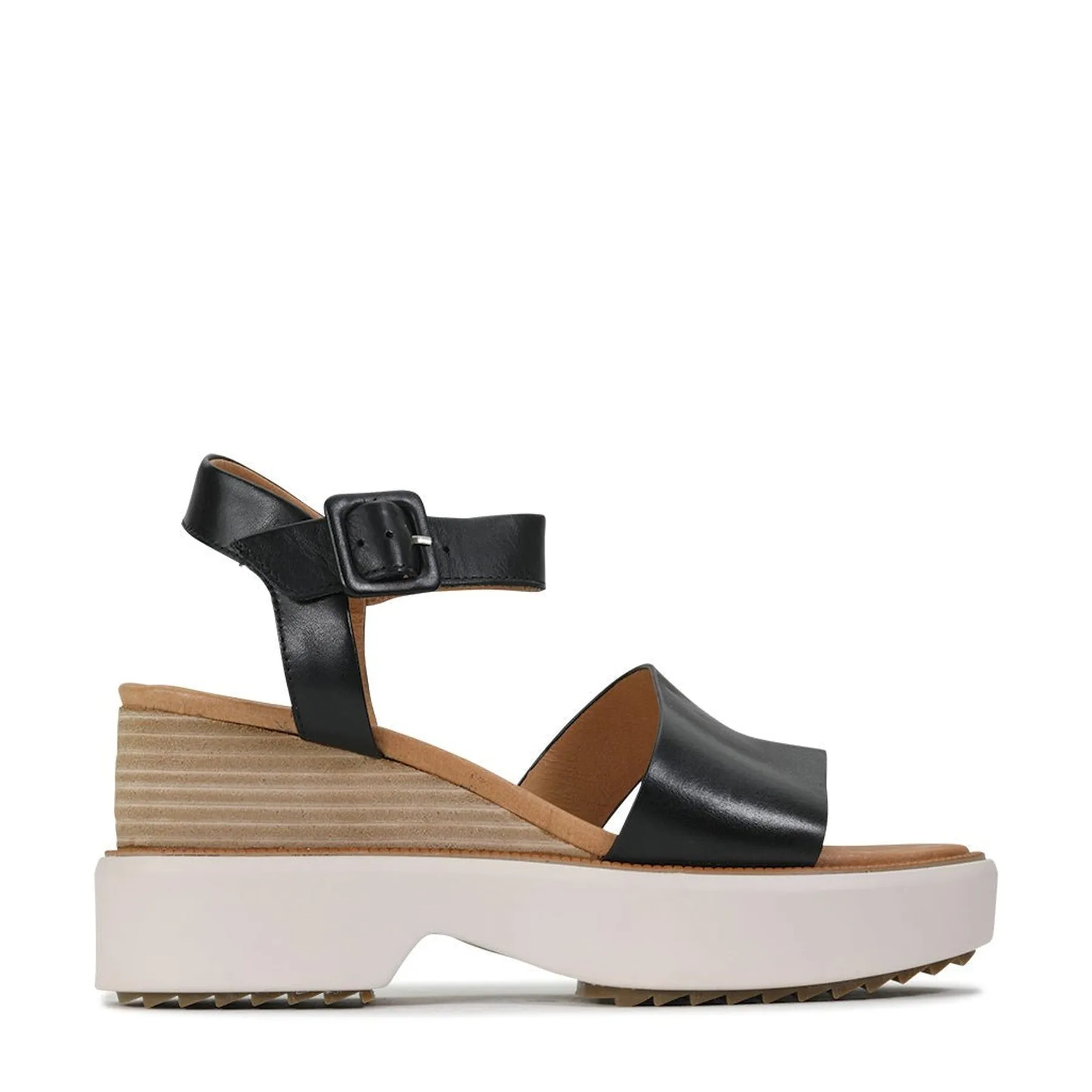 BROOKE LEATHER WEDGE SANDAL