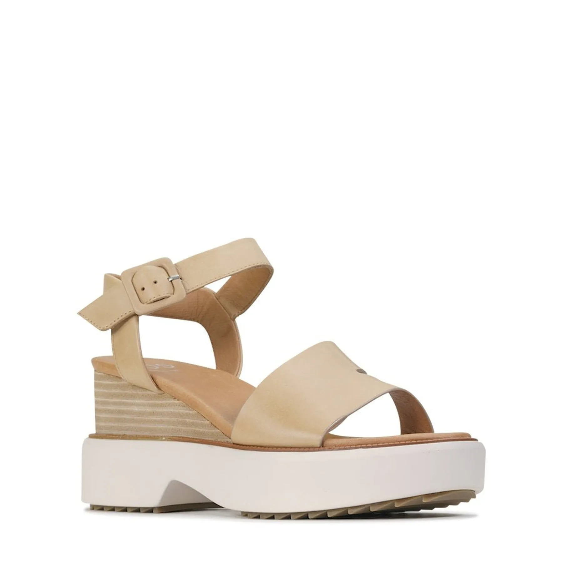 BROOKE LEATHER WEDGE SANDAL