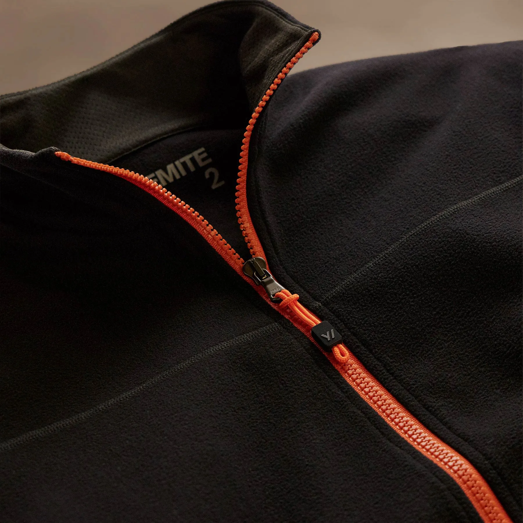 Brush Scuba Zip Front Sport Jacket  - Black/Orange