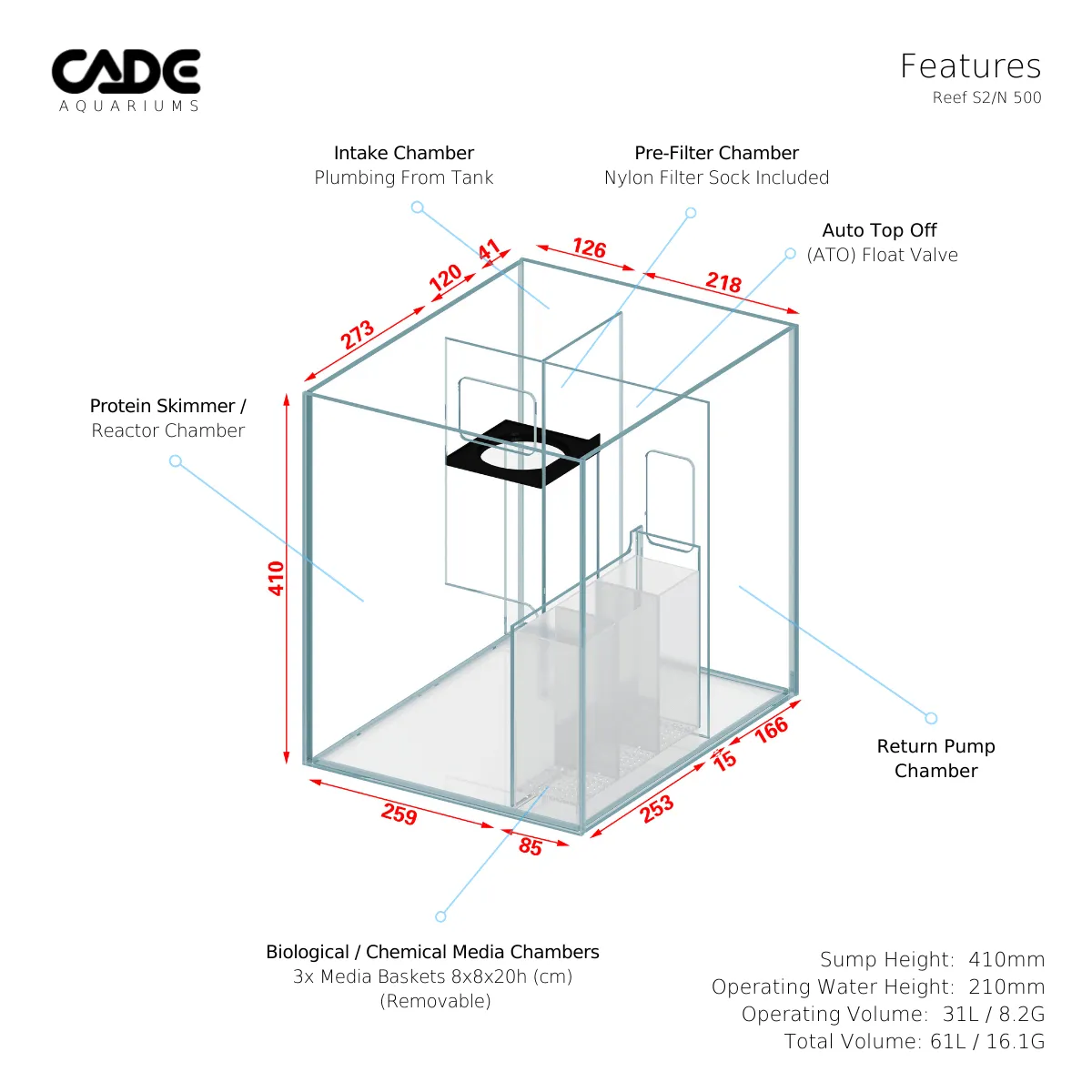 Cade Reef S2/N 500