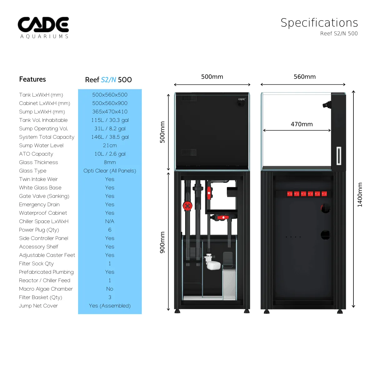 Cade Reef S2/N 500