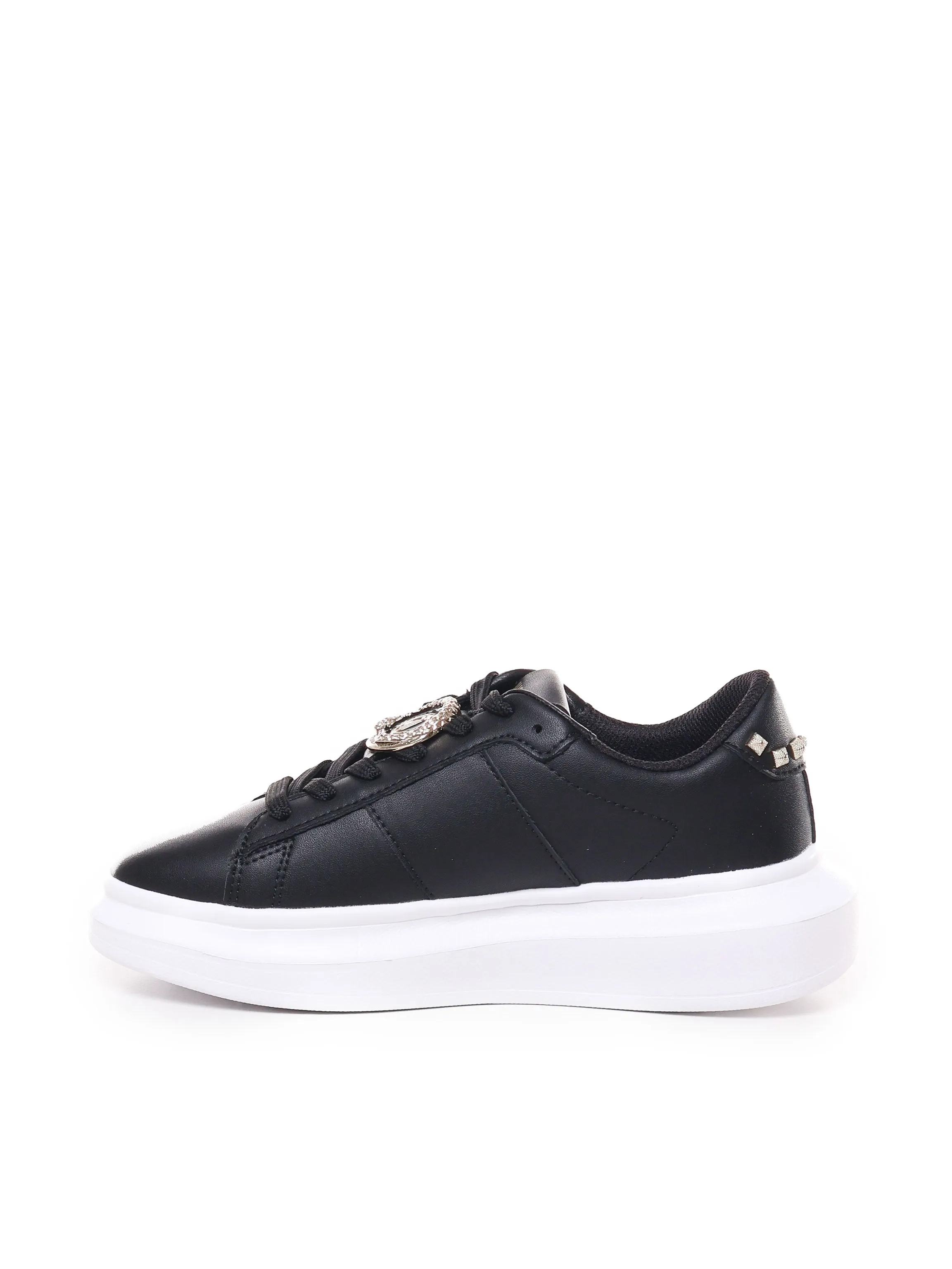 Calfskin Leather Sneakers with Side Bags