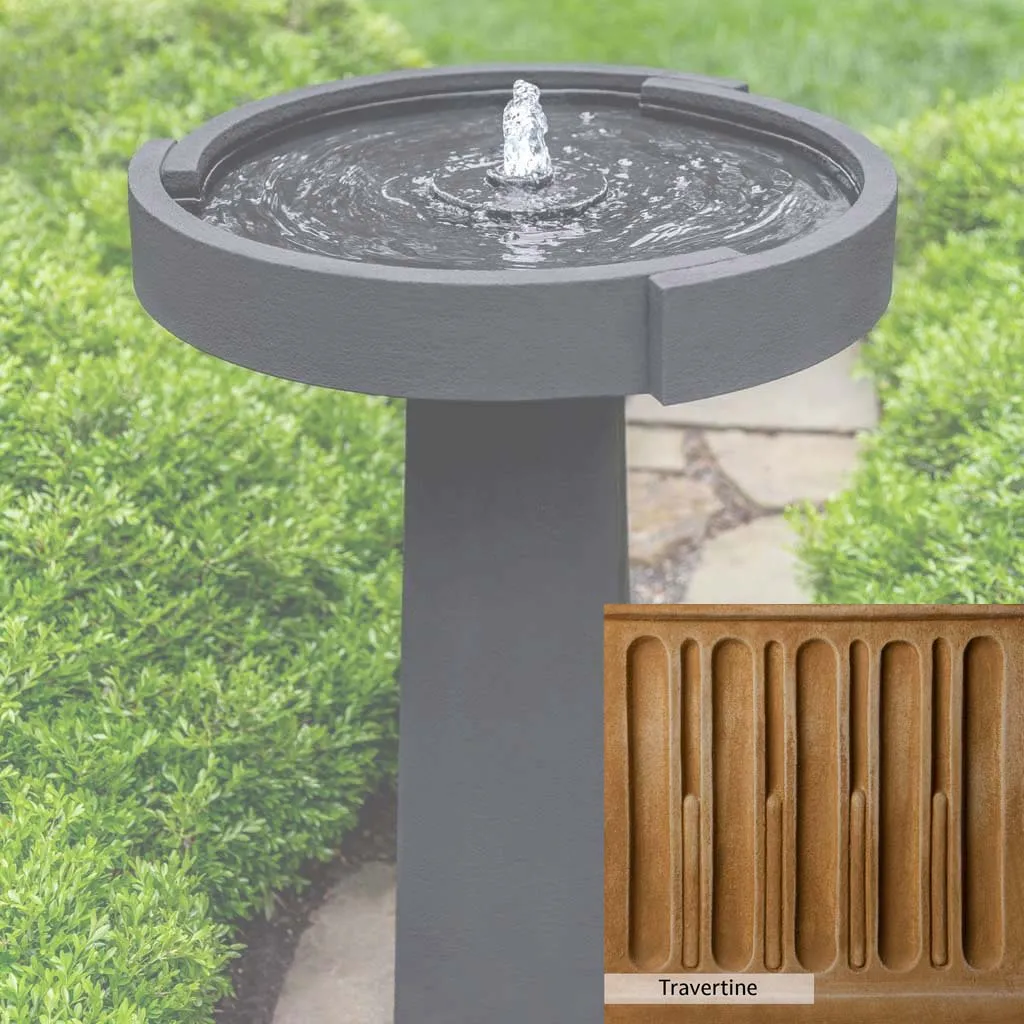 Campania International Concept Birdbath Fountain