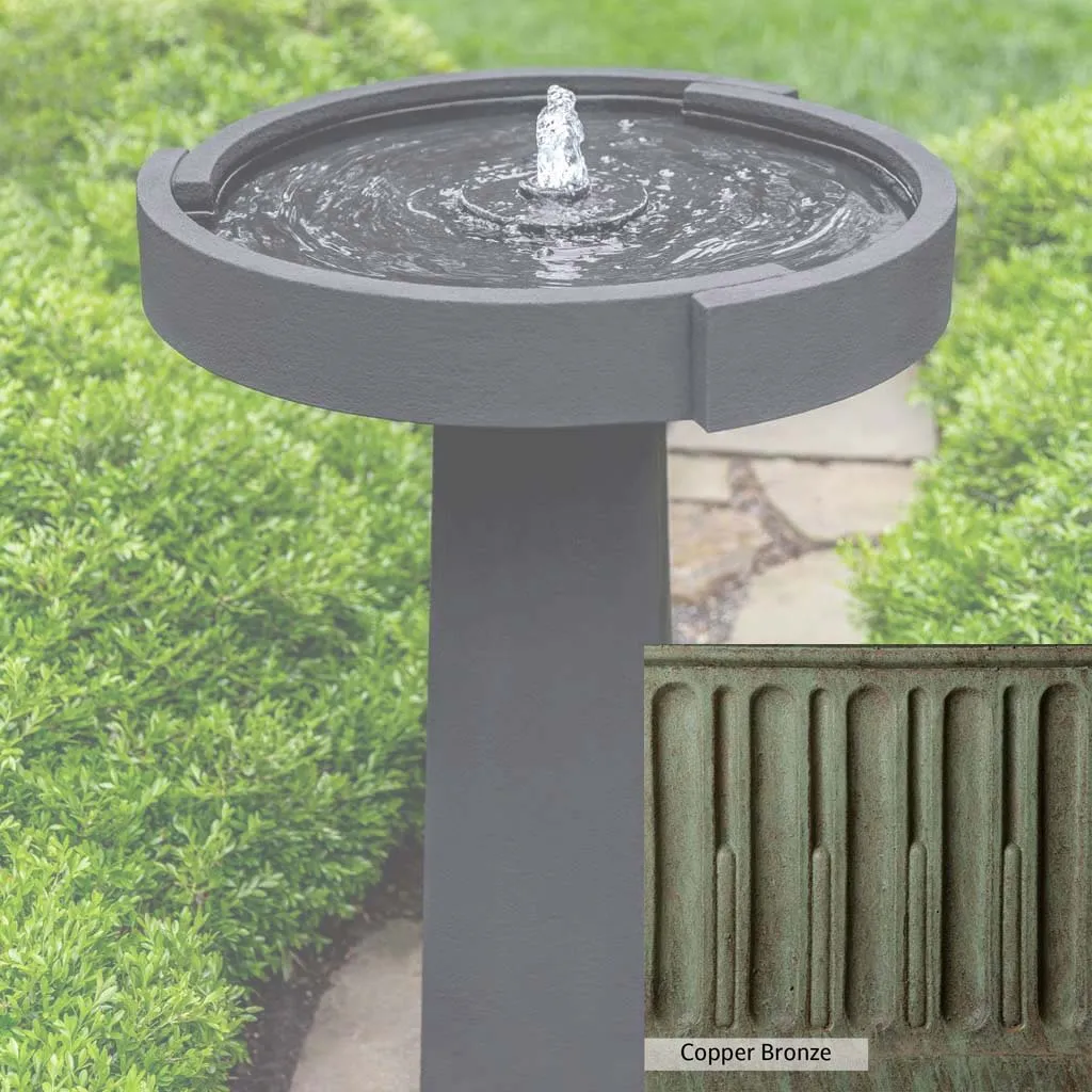 Campania International Concept Birdbath Fountain