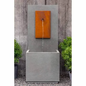 Campania International MC1 Fountain with Corten Steel Face