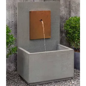 Campania International MC2 Fountain with Corten Steel Face