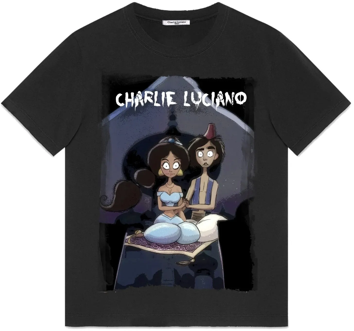 Charlie Luciano Aladdin T-Shirt Black